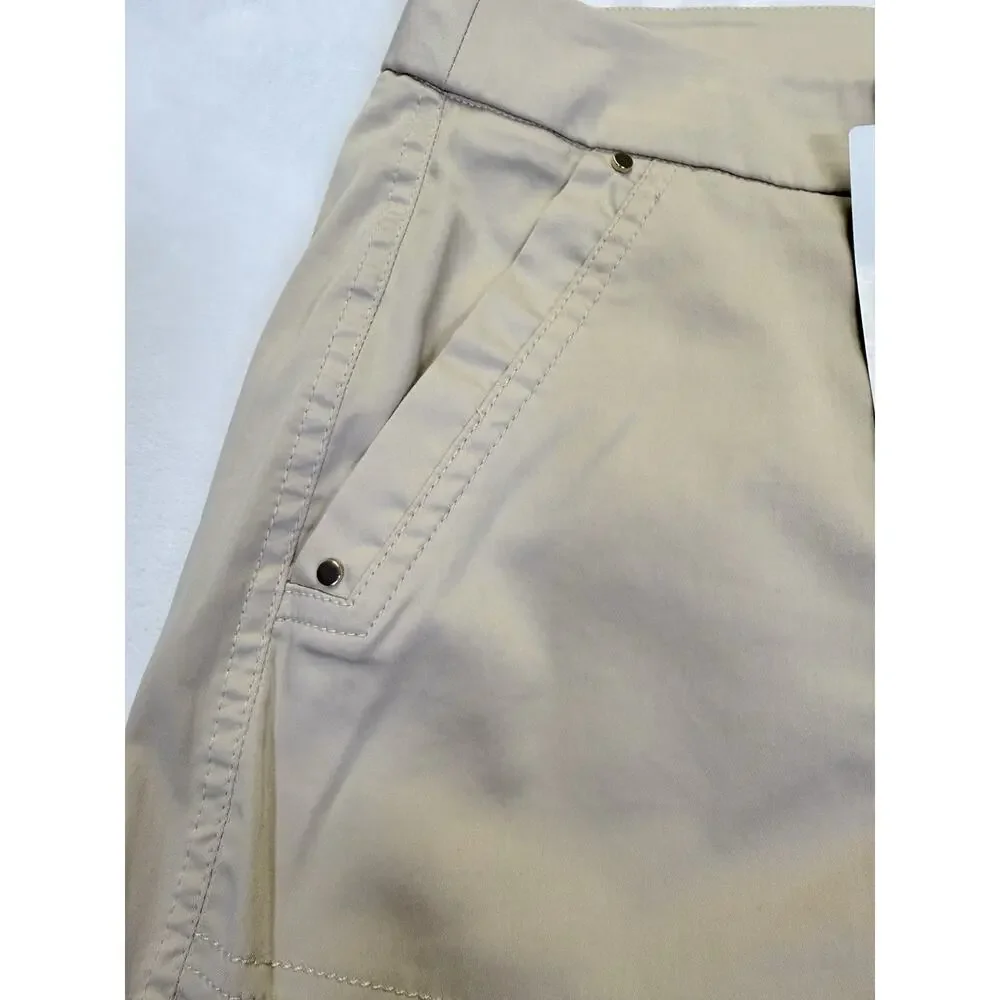 Chico’s Pants Women’s Sz 3 T XL 16 Luxe Twill Utility Basic Crop Khaki Tan NWT - Picture 3 of 15